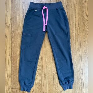 FIGS women’s scrub pants Zamora joggers XXS Petite Night Sky